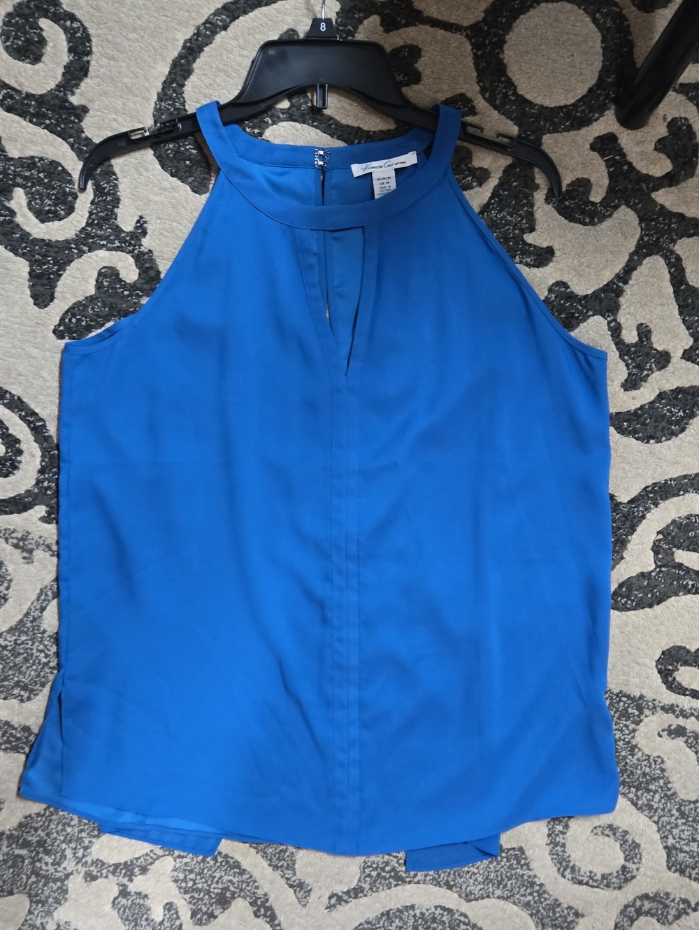 Women’s Sleeveless Halter Shell Top - Blue